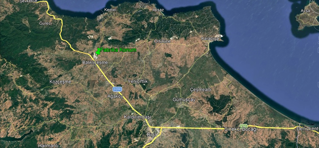 ÇANAKKALE, BİGA OSB’DE MODERN FABRİKA VE ÜRETİM TESİSİ