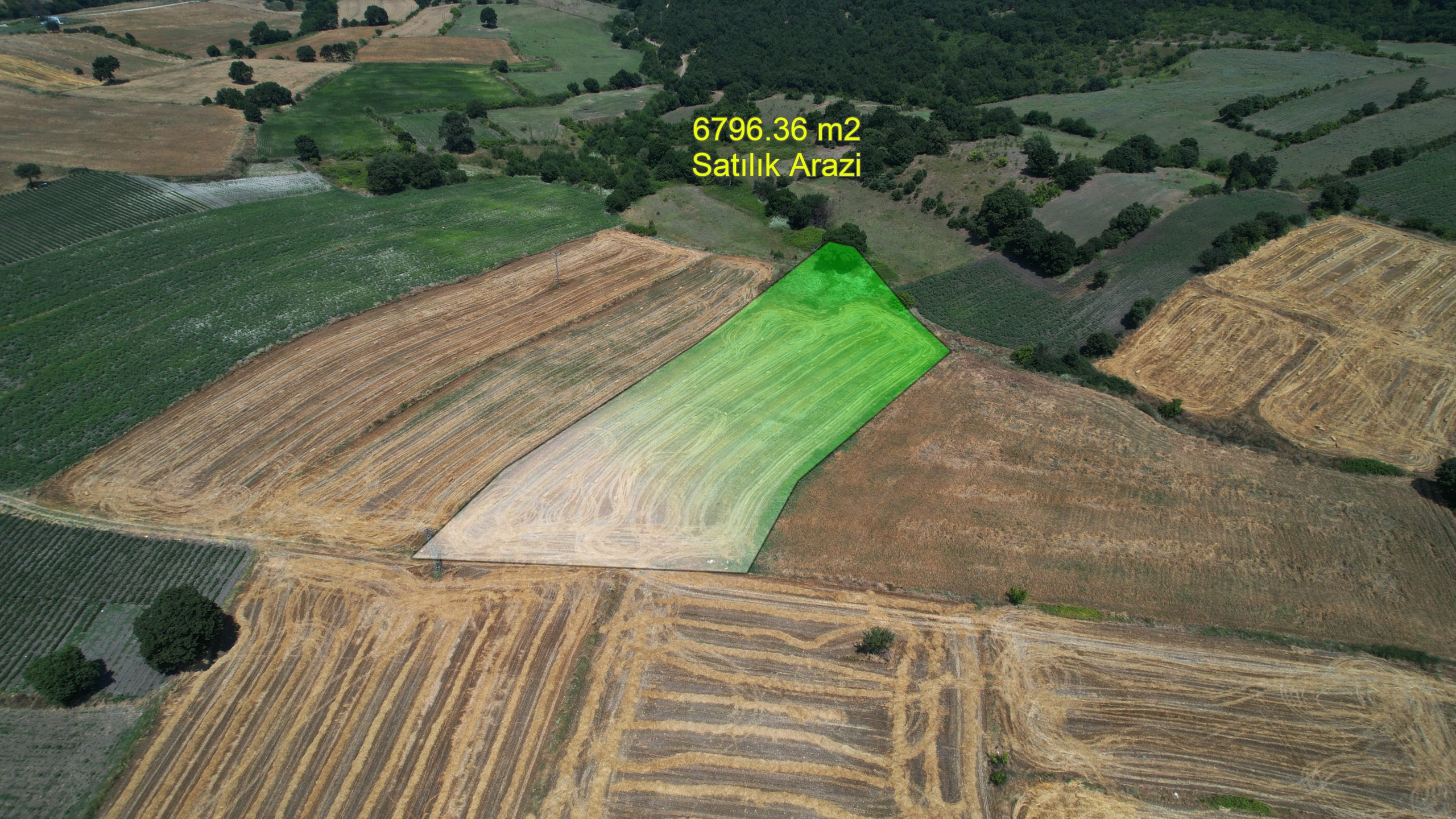 ÇANAKKALE, BİGA, KORUOBA’DA 6.796 m² ARAZİ