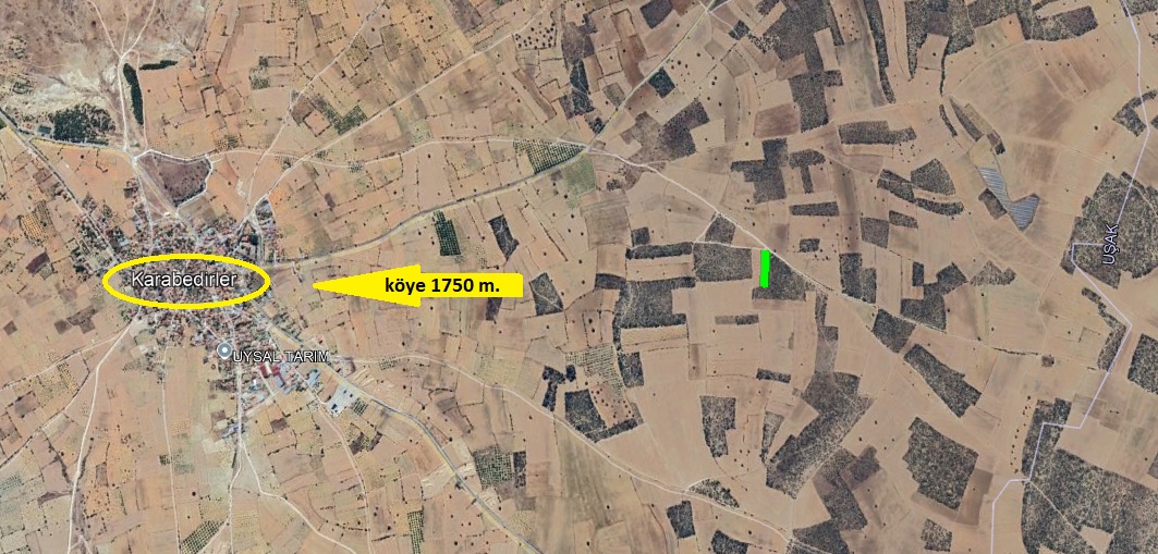 DENİZLİ, ÇİVRİL, KARABEDİRLER’DE 3.900 m² ARAZİ